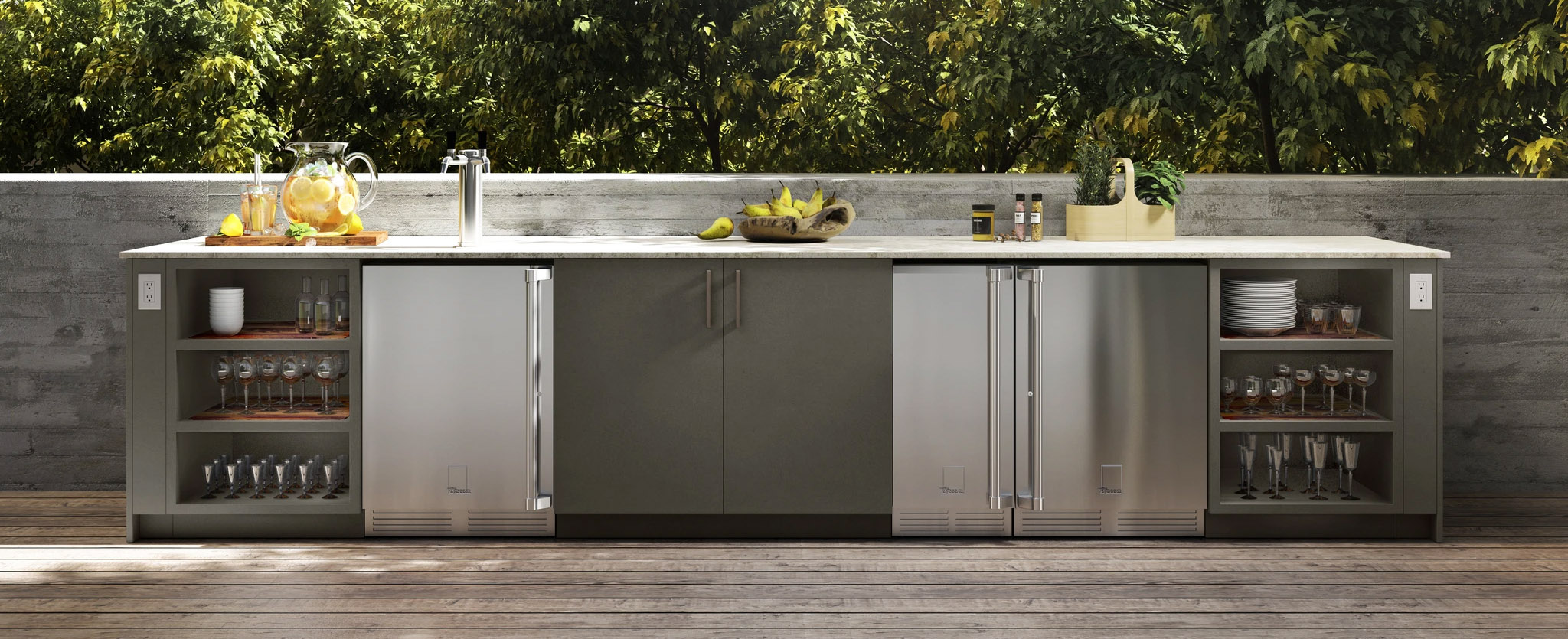 urban bonfire aluminum outdoor kitchen