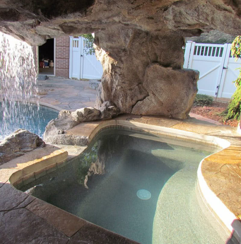 Custom Swimming Pool Grotto Features Photos - New Wave Pools Austin