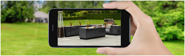 send photos of your outdoor kitchen space